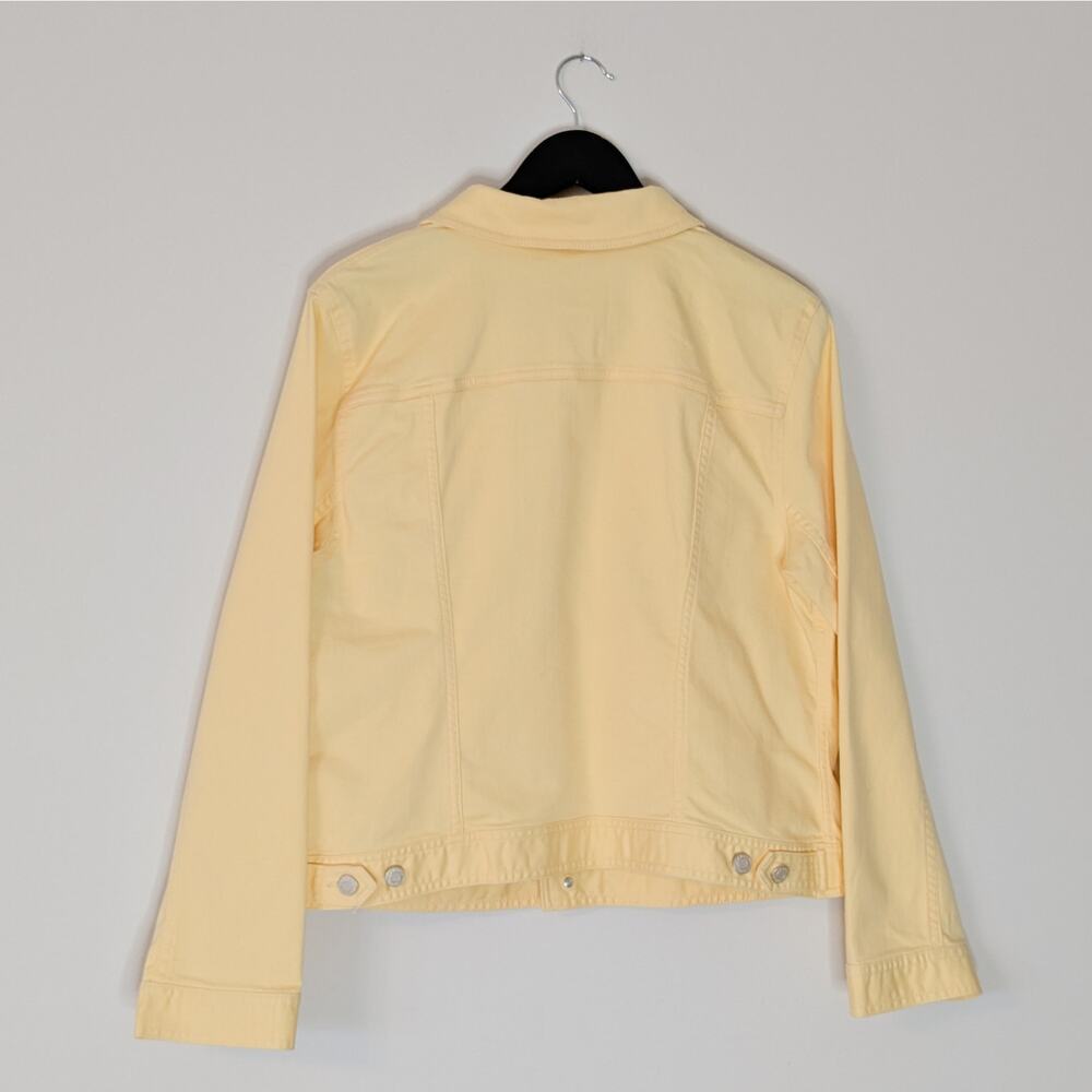 Talbots Yellow Denim Jean Jacket - Picture 3 of 6